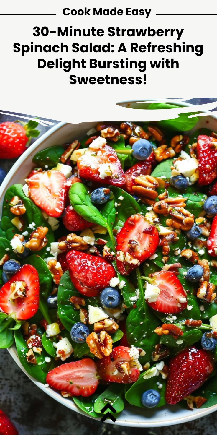 Quick Strawberry Spinach Salad in 30 Minutes