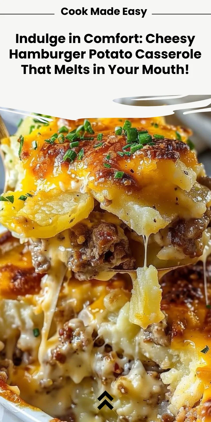 Cheesy Hamburger Potato Casserole Recipe