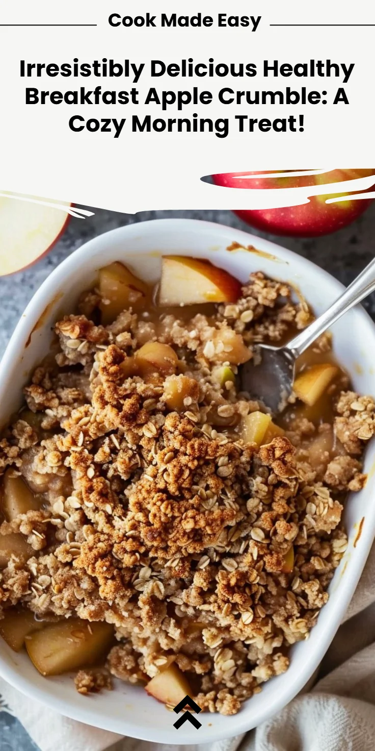 Healthy Breakfast Apple Crumble