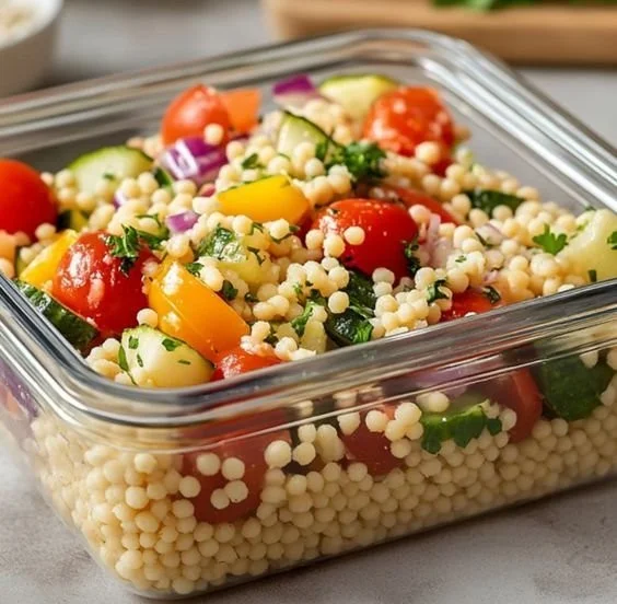 Healthy work lunchbox filled with nutritious grab-and-go meal options