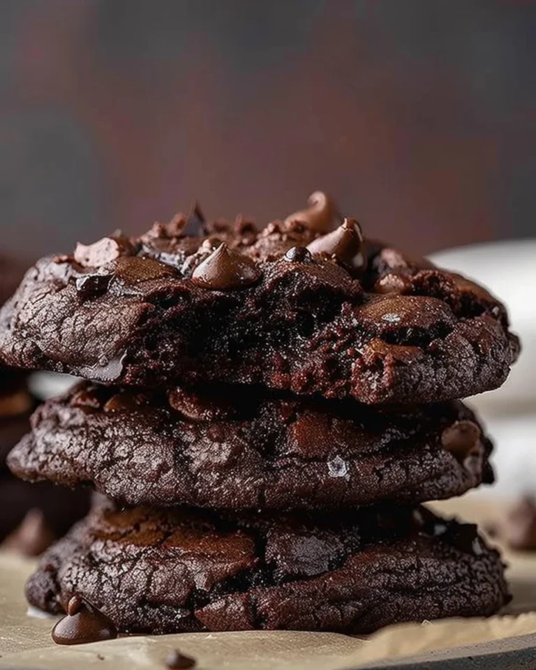 Crumbl Dark Dream Cookies featuring a rich, chocolatey design.