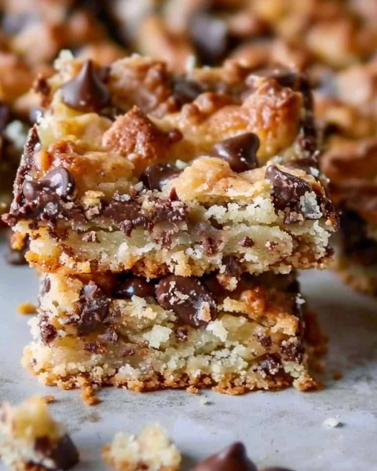 Delicious Magic Cookie Bars freshly baked with layers of chocolate and coconut