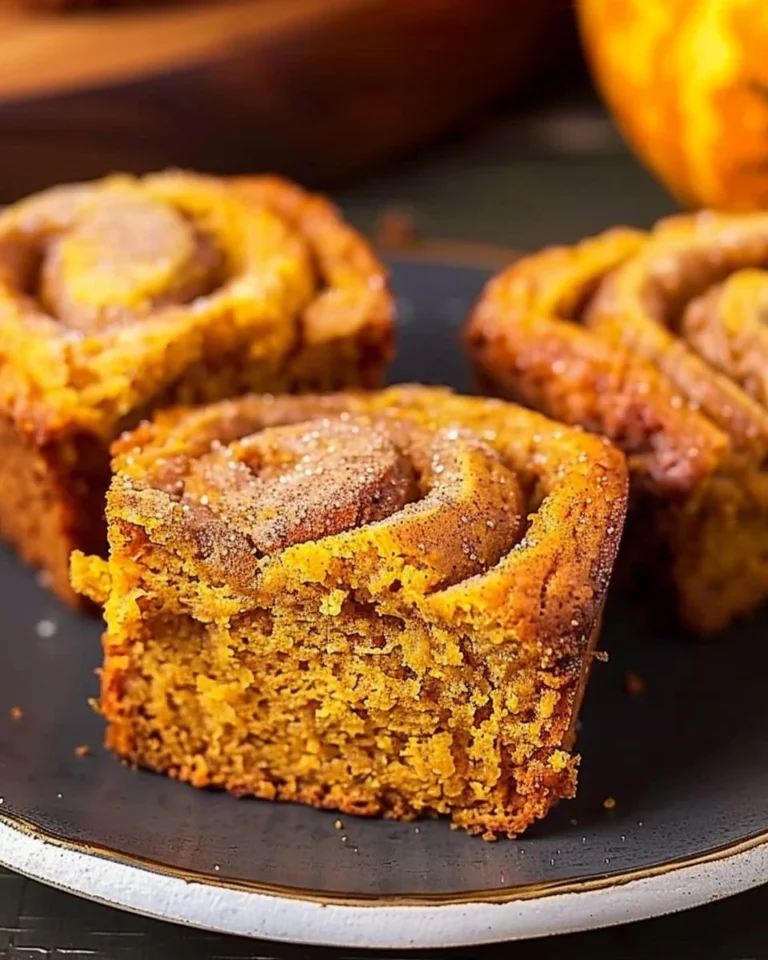 Delicious mini cinnamon swirl pumpkin bread fresh out of the oven